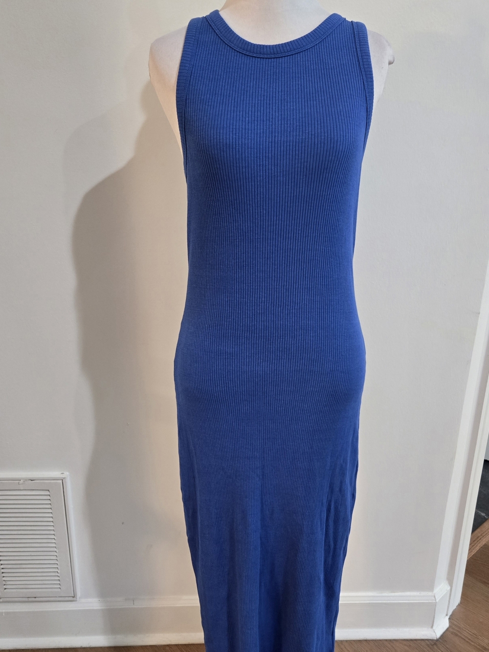 GAP Royal Blue Ribbed Tank Midi Dress Small Tall